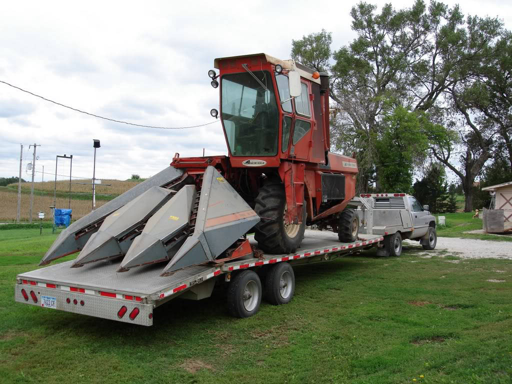tractor hauling equipment