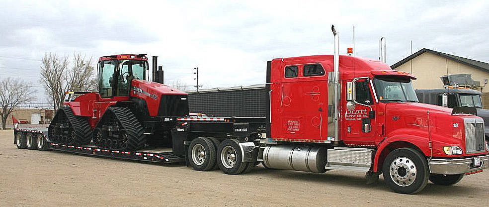 farm tractor heavy haul transport